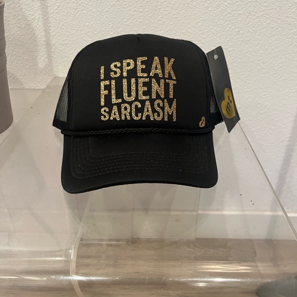 Mother Trucker I Speak Fluent Sarcasm Hat NWT - Picture 1 of 2